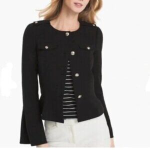 White House Black Market Black Blazer Size 12